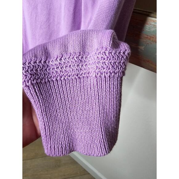 Cardigan by Isaac Mizrahi Purple Button Front Ladies size XL - Picture 10 of 11